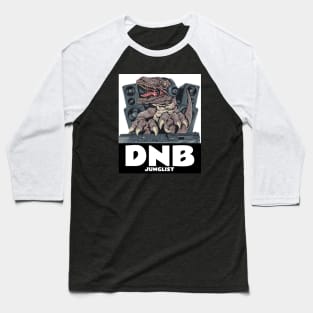 DNB - Junglist T-Rex Dj (white) Baseball T-Shirt